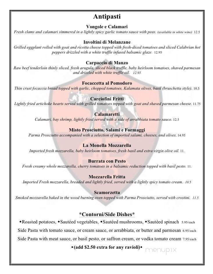 La Parolaccia Osteria Italiana - Claremont, CA menu_pic