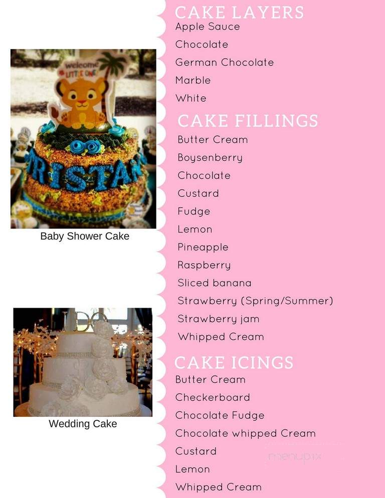 Peters' Bakery - San Jose, CA menu_pic