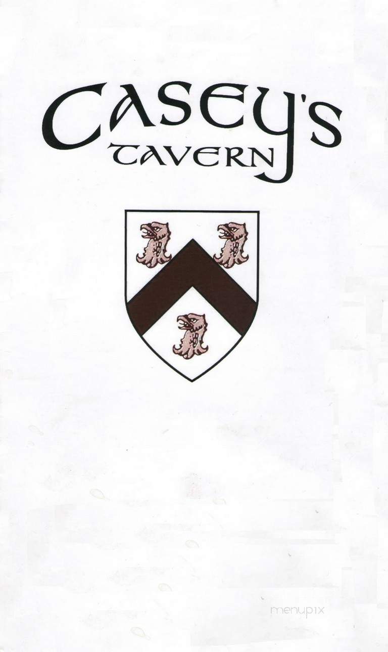 Casey's Tavern - Stamford, CT menu_pic