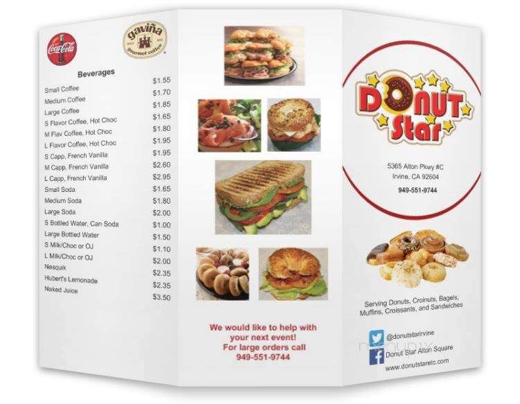 Donut Star - Long Beach, CA menu_pic