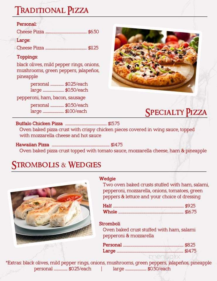 Castle Pub - Ebensburg, PA menu_pic