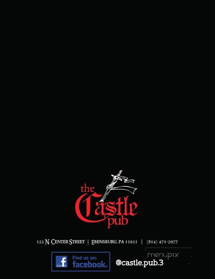 Castle Pub - Ebensburg, PA menu_pic
