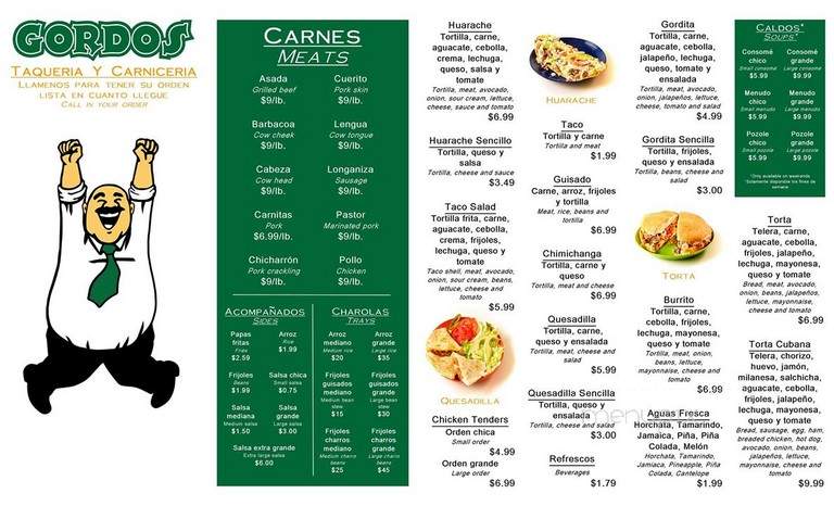 Gordos - Birmingham, AL menu_pic