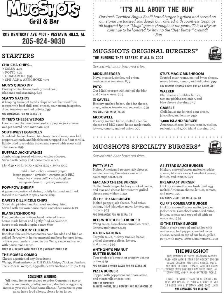 Mugshots Grill - Vestavia Hills, AL