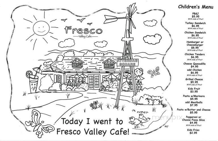 Fresco Valley Cafe - Solvang, CA menu_pic