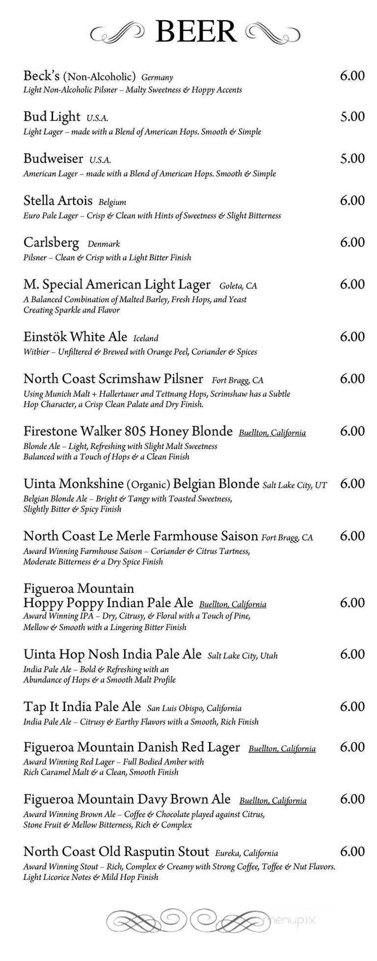 Fresco Valley Cafe - Solvang, CA menu_pic