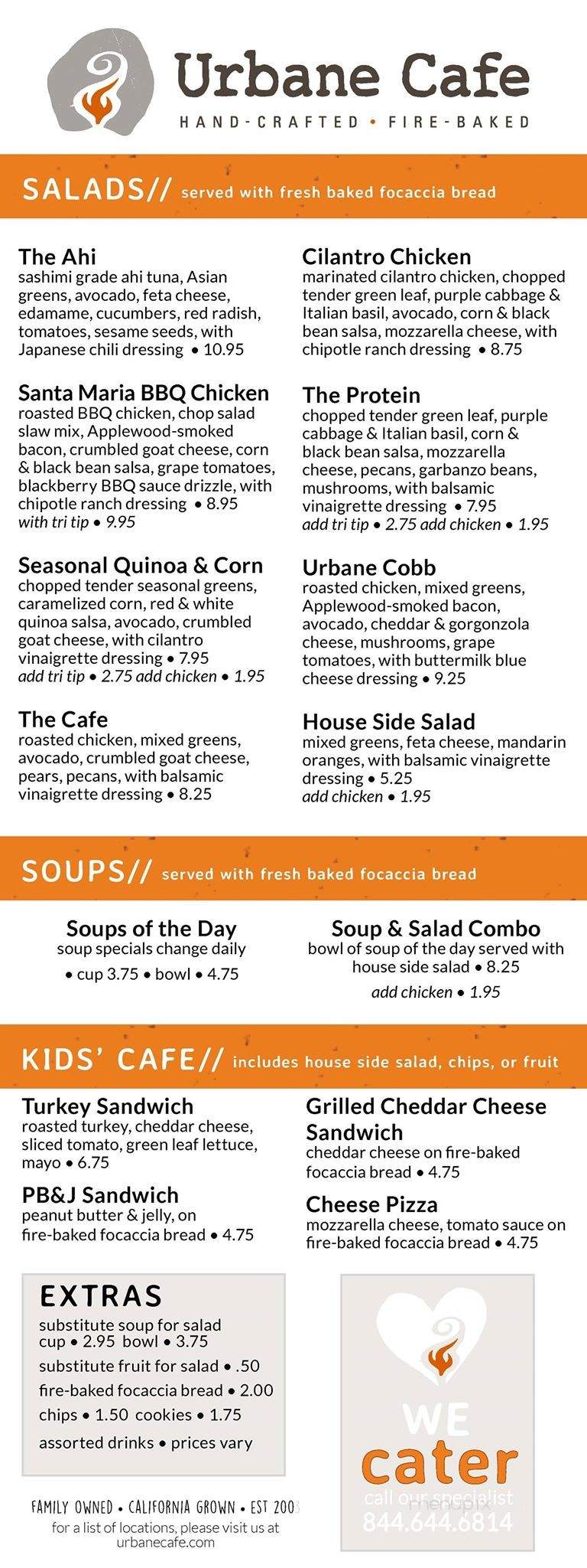 Urbane Cafe - Oxnard, CA menu_pic