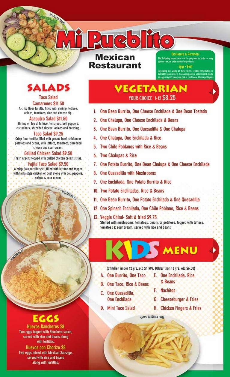 Mi Pueblito - Winterset, IA menu_pic