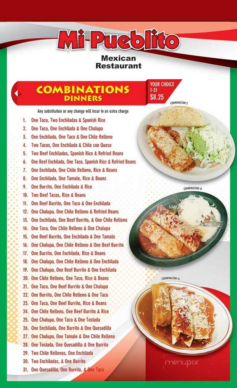 Mi Pueblito - Winterset, IA menu_pic