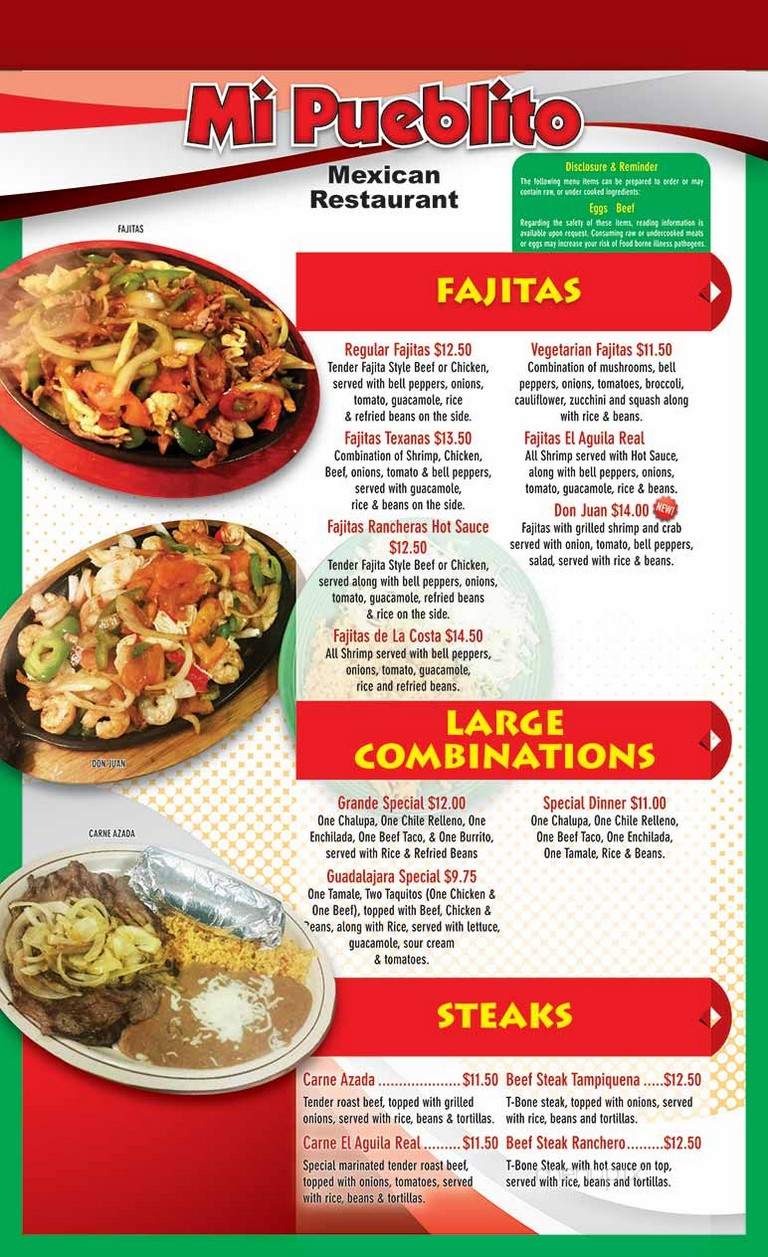 Mi Pueblito - Winterset, IA menu_pic