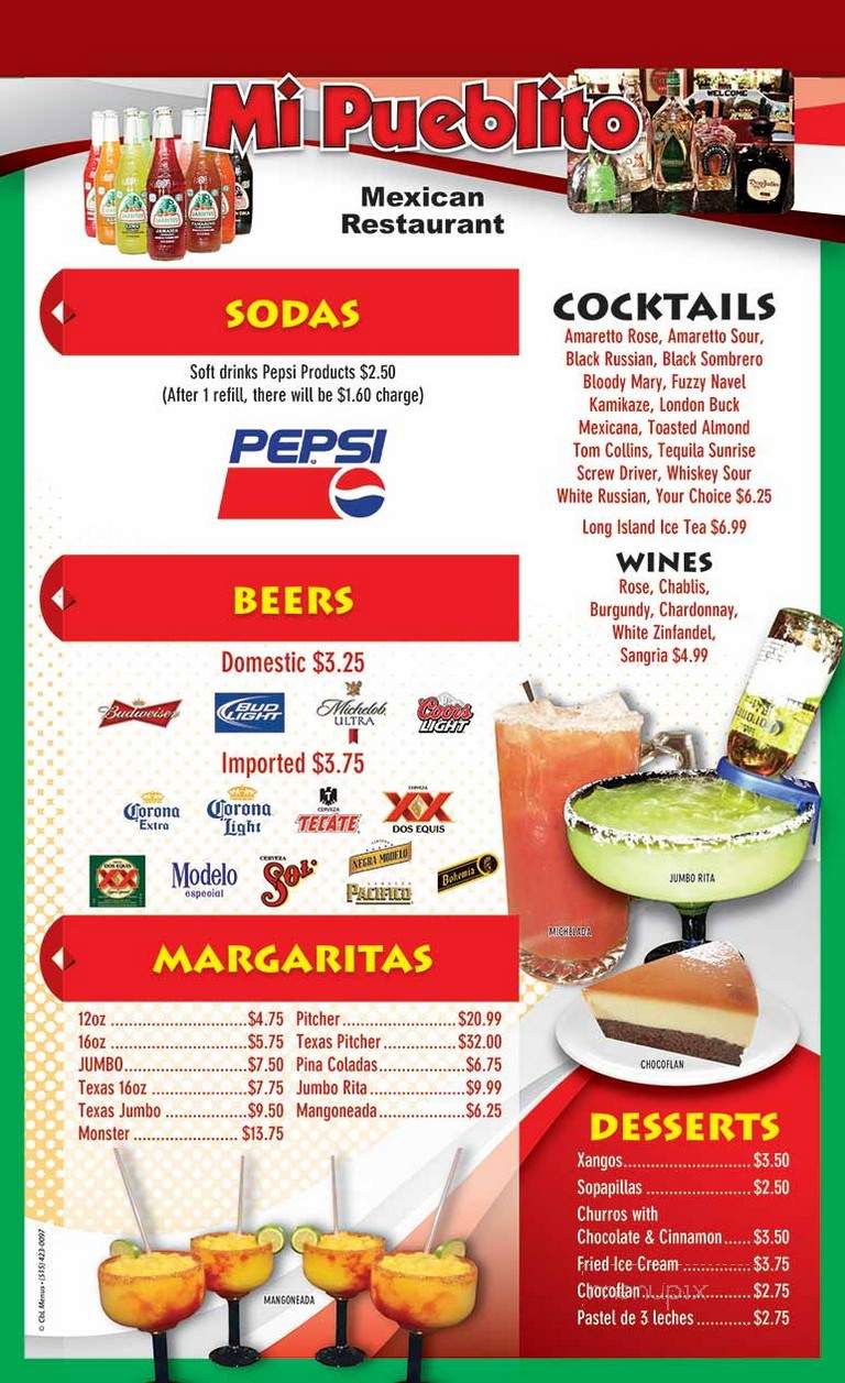 Mi Pueblito - Winterset, IA menu_pic
