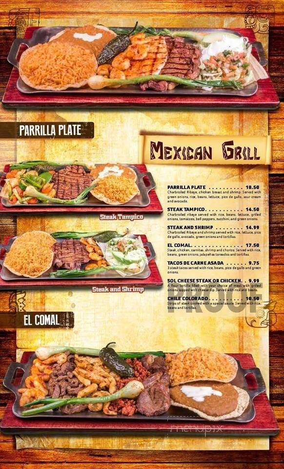 Don Sol - Mattoon, IL menu_pic