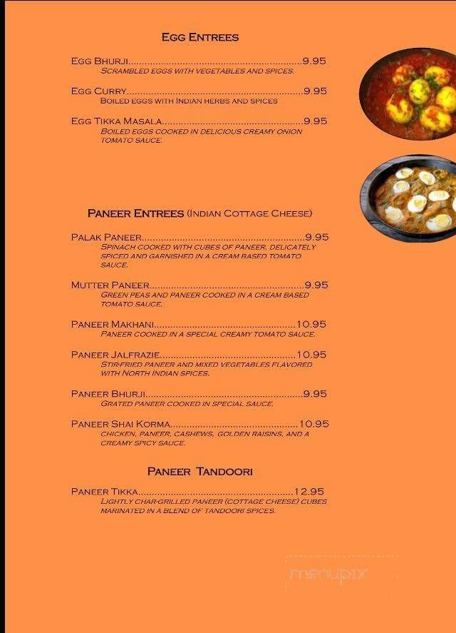 Sharma's Kitchen - Lafayette, IN menu_pic