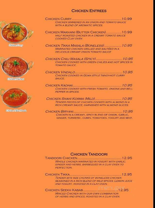 Sharma's Kitchen - Lafayette, IN menu_pic
