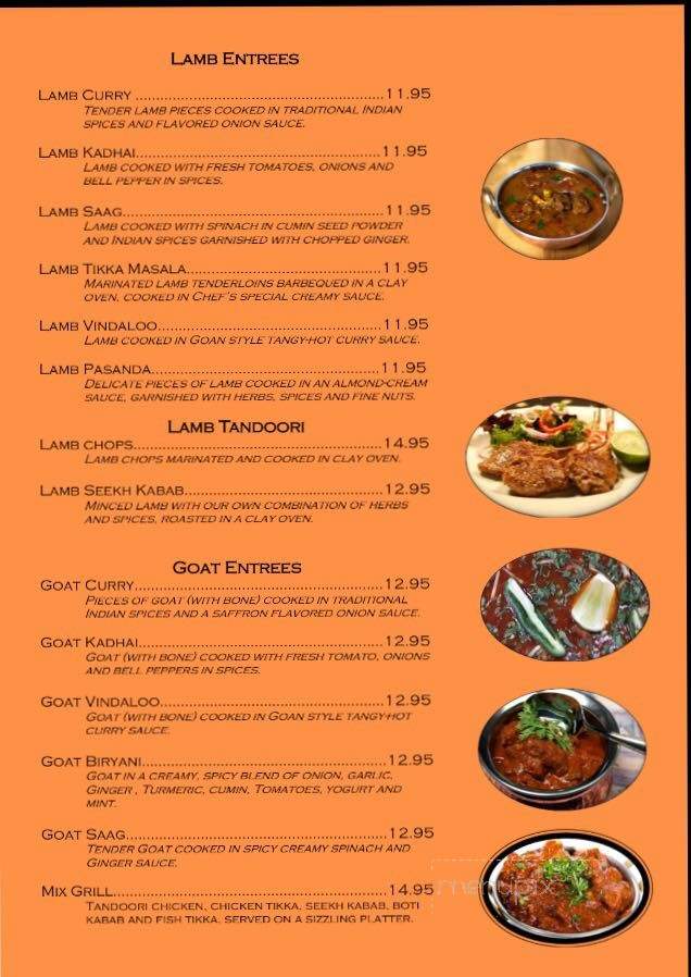 Sharma's Kitchen - Lafayette, IN menu_pic