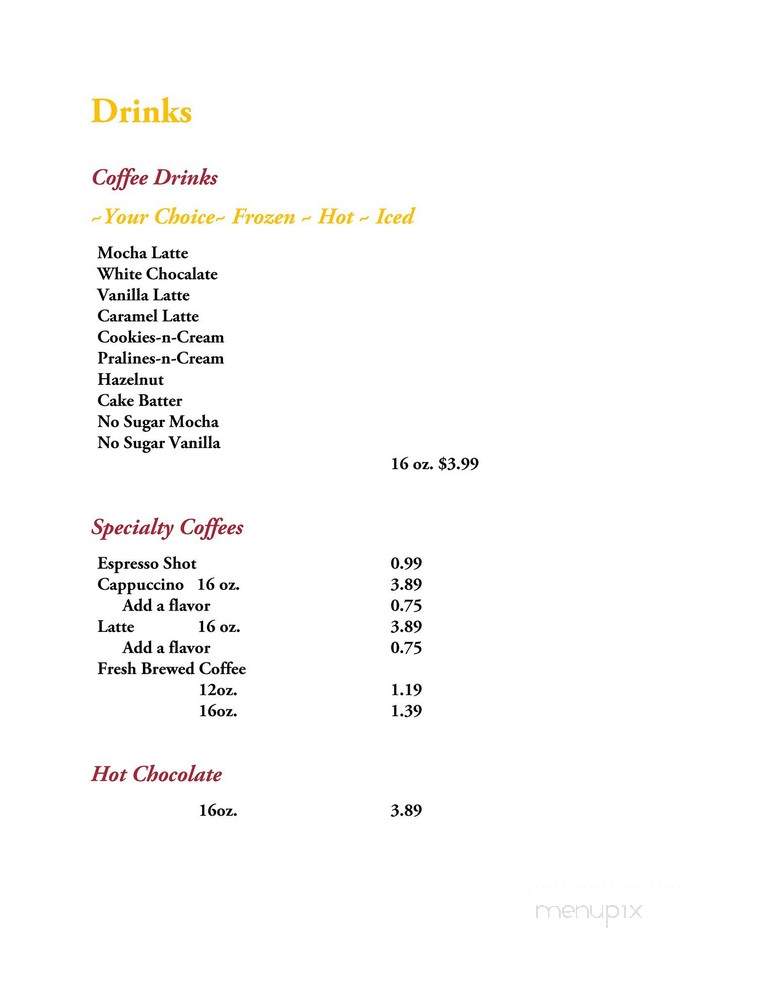 Cinnamonster - Houma, LA menu_pic