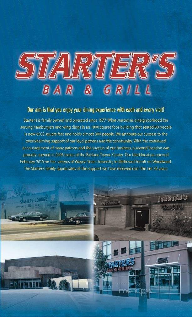 Starters Bar Grill - Detroit, MI