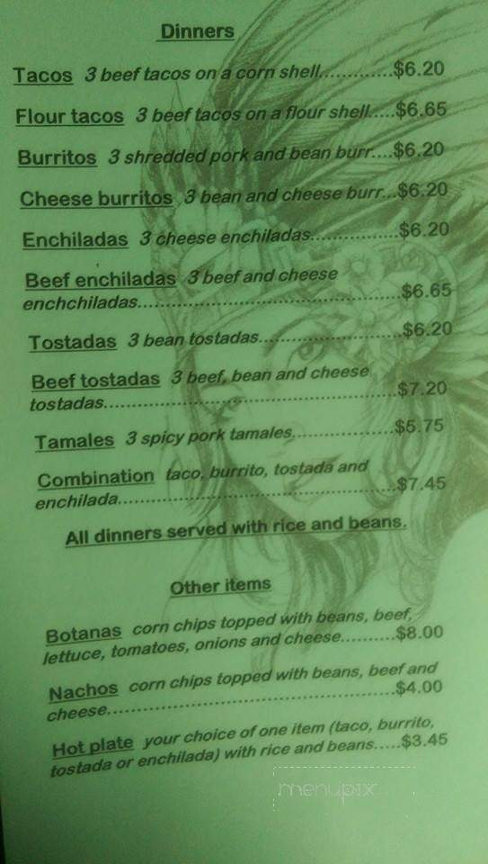 Mexico Way Kitchens - Ecorse, MI menu_pic