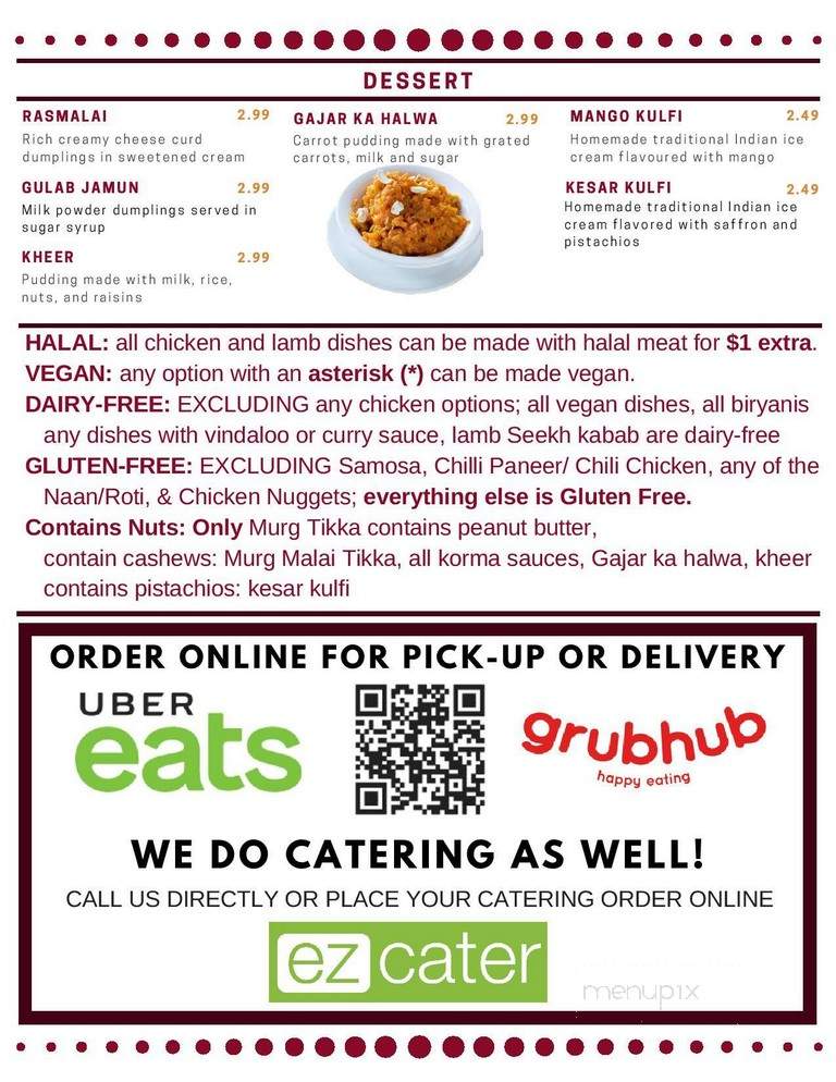 Pal's Indian Cuisine - Kentwood, MI menu_pic