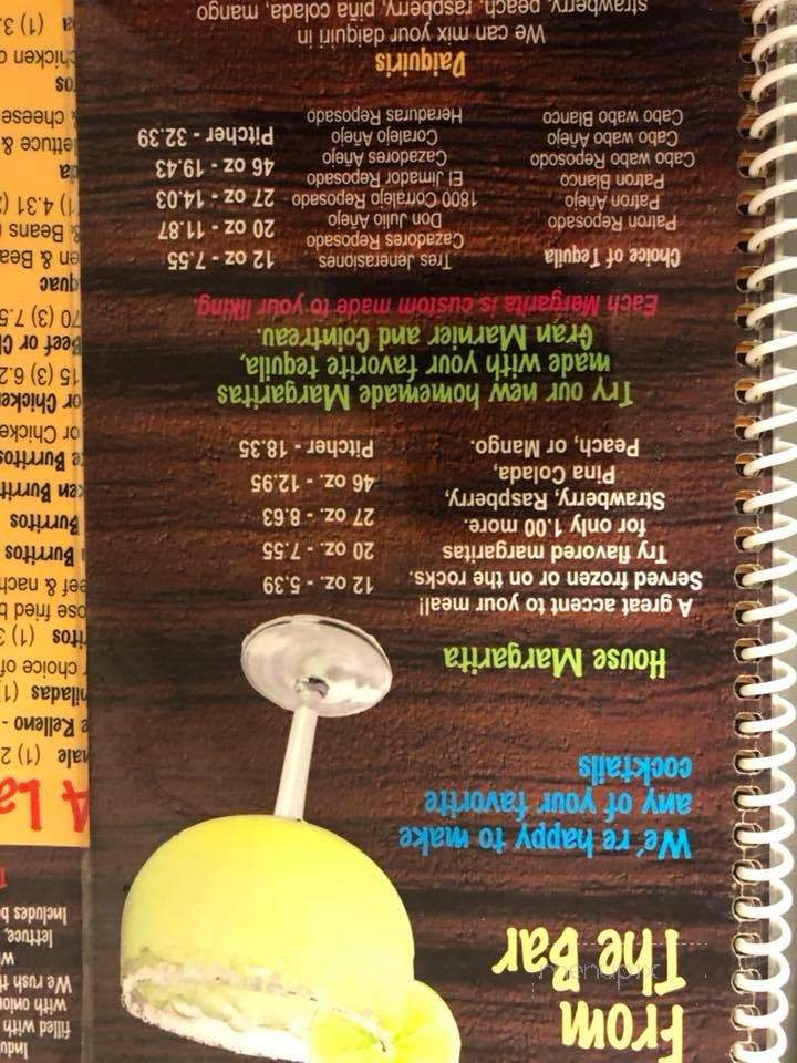 El Ranchero - Petoskey, MI menu_pic