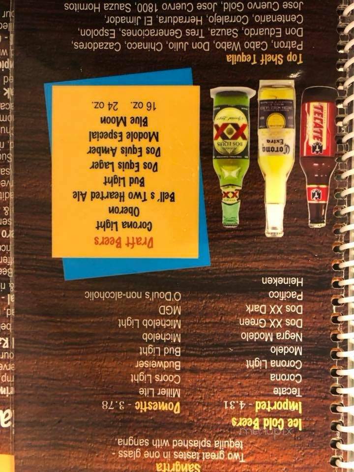 El Ranchero - Petoskey, MI menu_pic