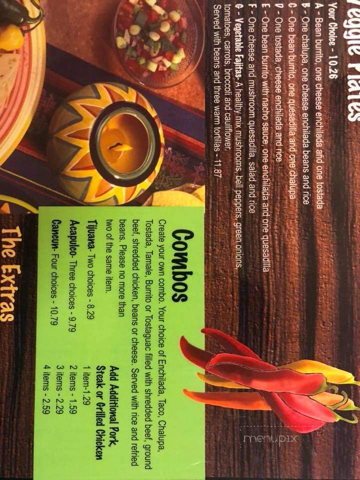 El Ranchero - Petoskey, MI menu_pic