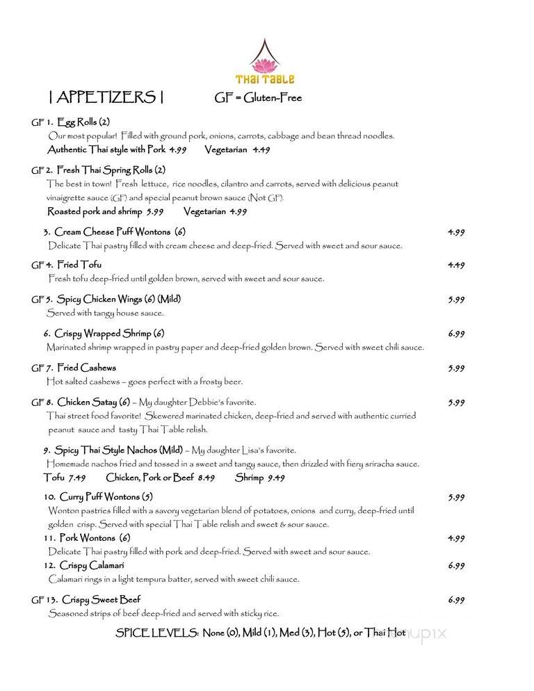 Thai Table - Plymouth, MN menu_pic