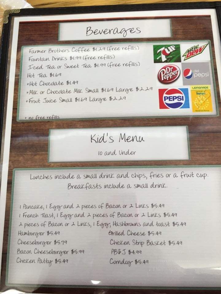 Pelican Cafe - Laurel, MT menu_pic