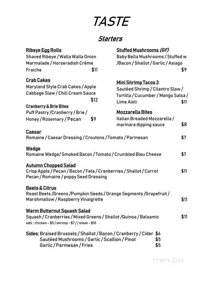 Taste of the City - Helena, MT menu_pic