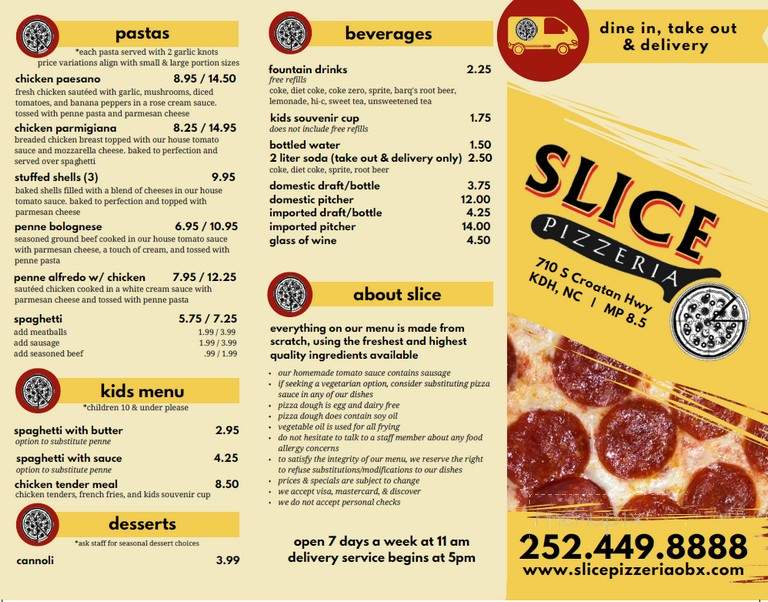 Slice Pizzeria - Kill Devil Hills, NC