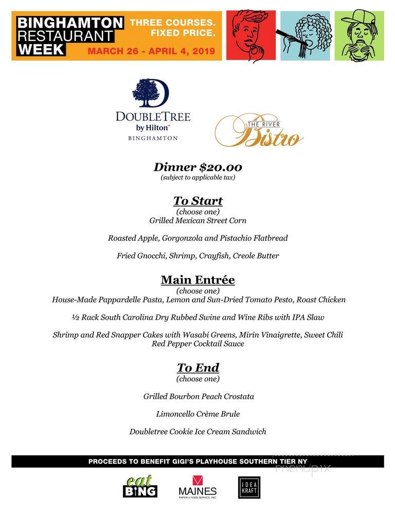 Menu of River Bistro in Binghamton, NY 13901