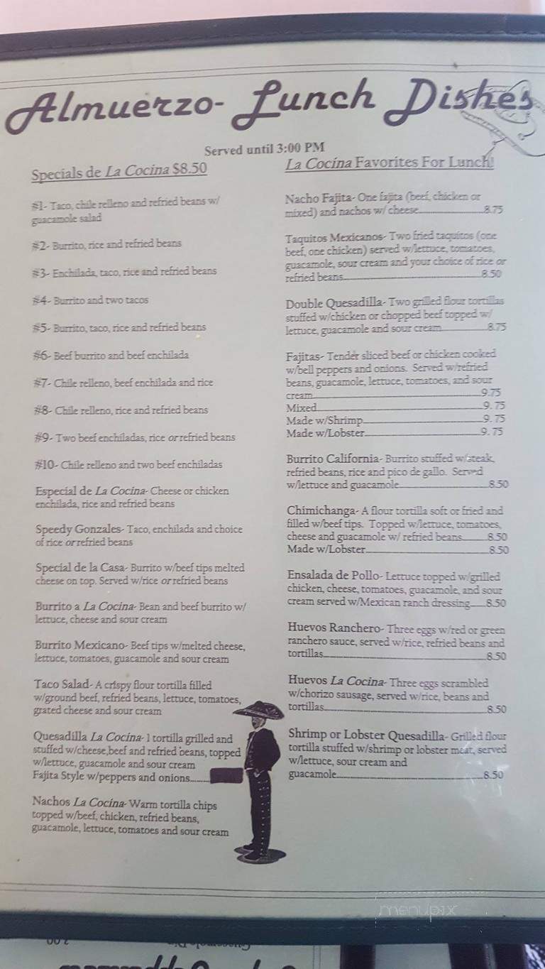 La Cocina - Chittenango, NY menu_pic
