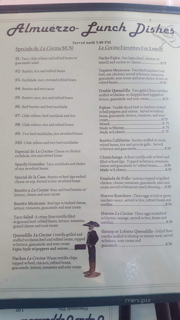 La Cocina - Chittenango, NY menu_pic