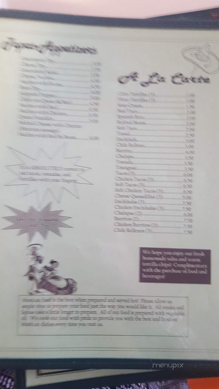 La Cocina - Chittenango, NY menu_pic