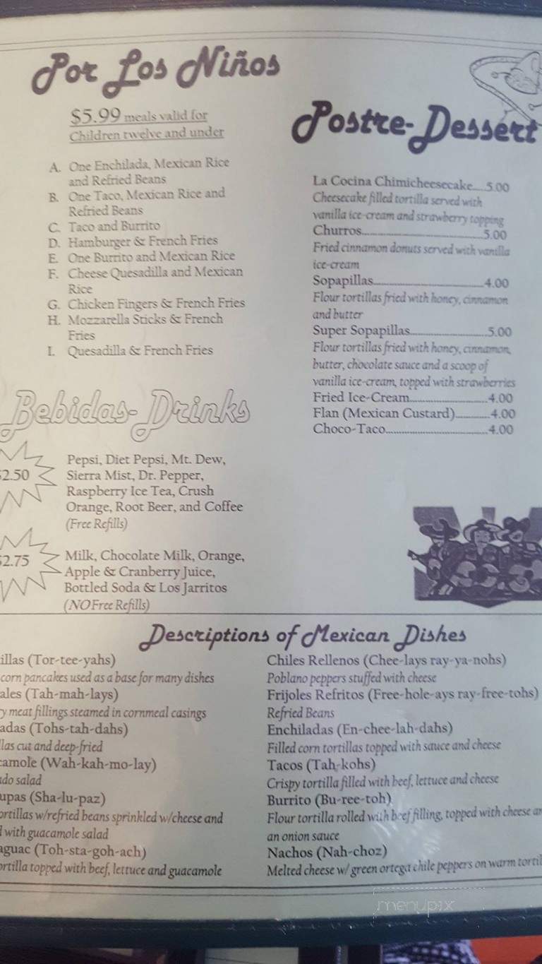 La Cocina - Chittenango, NY menu_pic