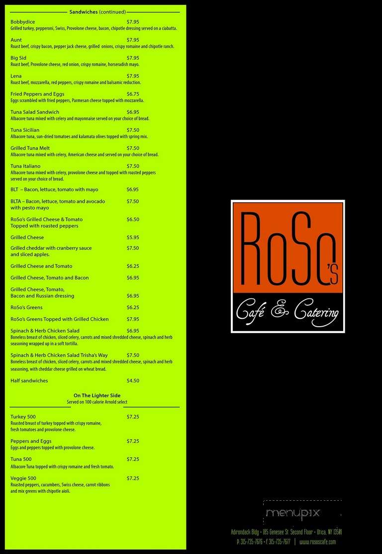 RoSo's Cafe - Utica, NY