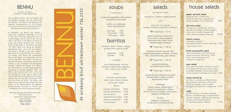 Bennu Cafe - Whitesboro, NY