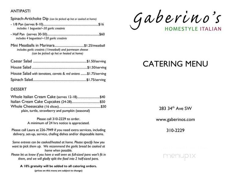 Gaberino's Homestyle Italian - Norman, OK