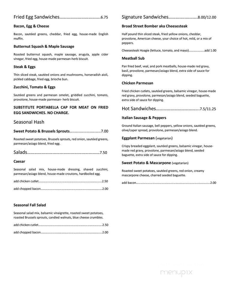 Shut Up and Eat - Portland, OR menu_pic