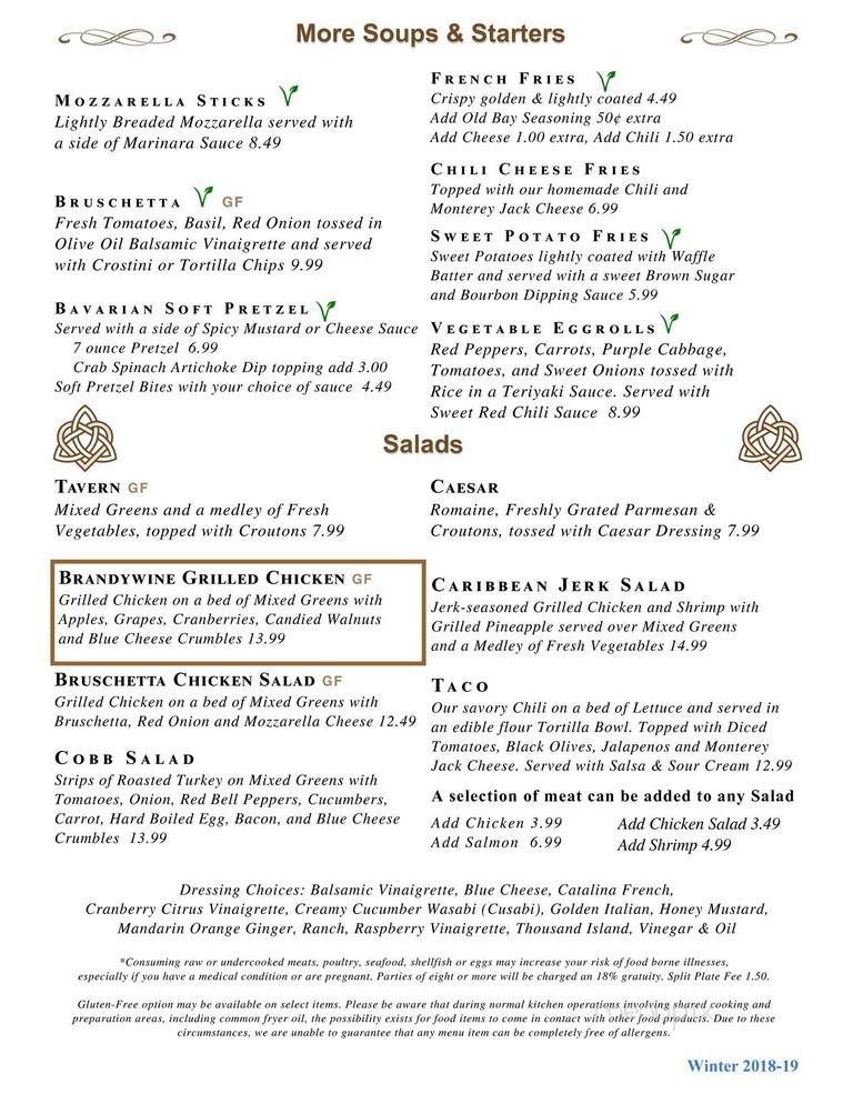 Beaver Creek Tavern - Downingtown, PA menu_pic