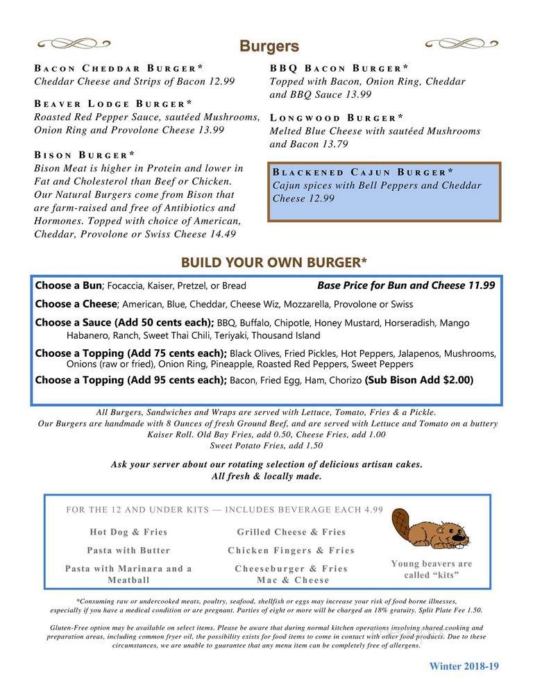 Beaver Creek Tavern - Downingtown, PA menu_pic
