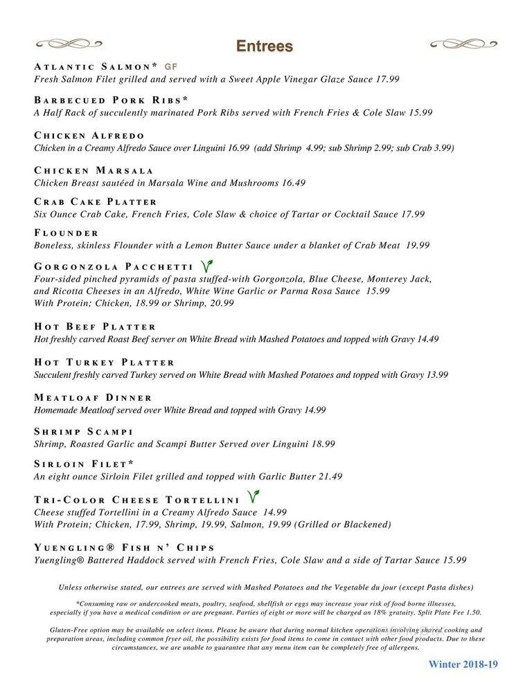 Beaver Creek Tavern - Downingtown, PA menu_pic