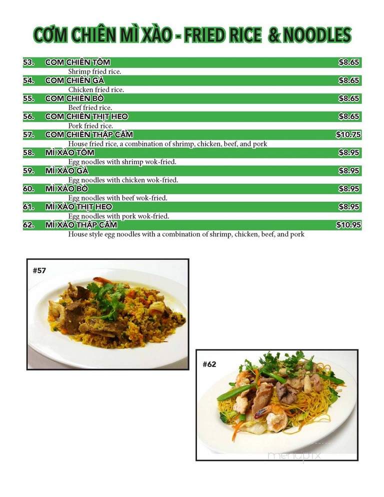 Pho Quynh - Sioux Falls, SD menu_pic