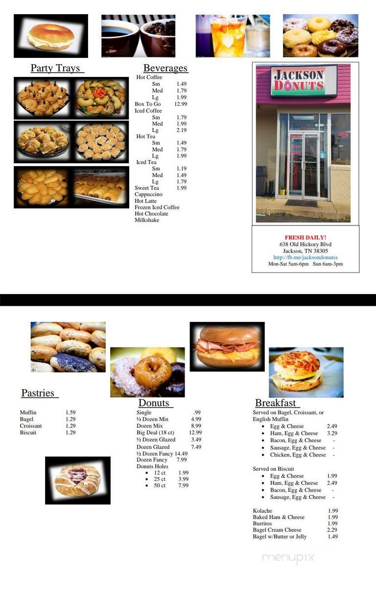 Donuts More - Jackson, TN menu_pic