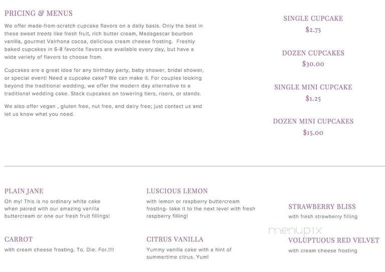 Sweet Treets Bakery Cafe - Austin, TX menu_pic
