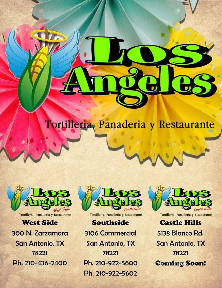 Los Angeles - San Antonio, TX menu_pic