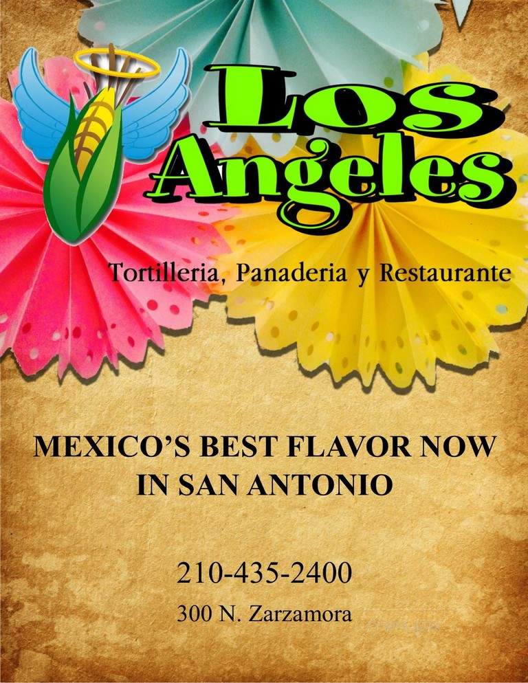 Los Angeles - San Antonio, TX menu_pic