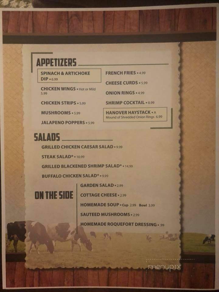 Ding-a-Ling Supper Club - Janesville, WI menu_pic