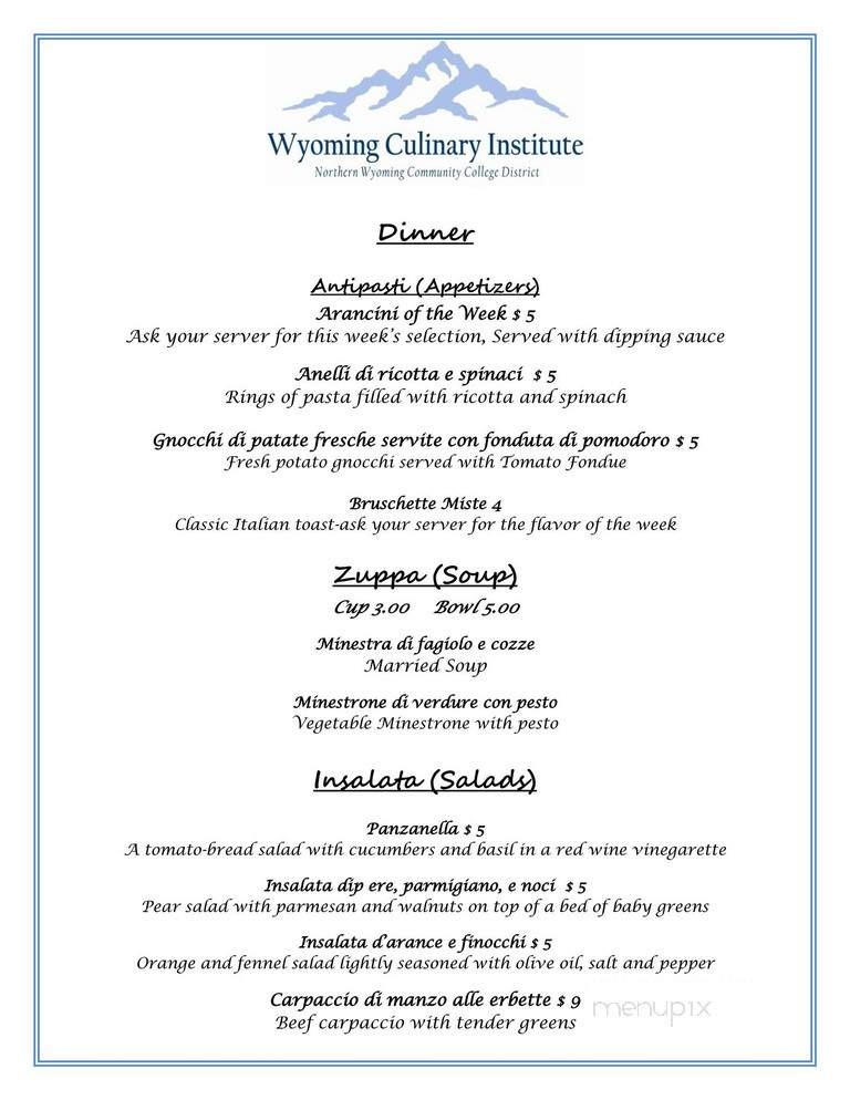 Wyoming culinary institute - Sheridan, WY