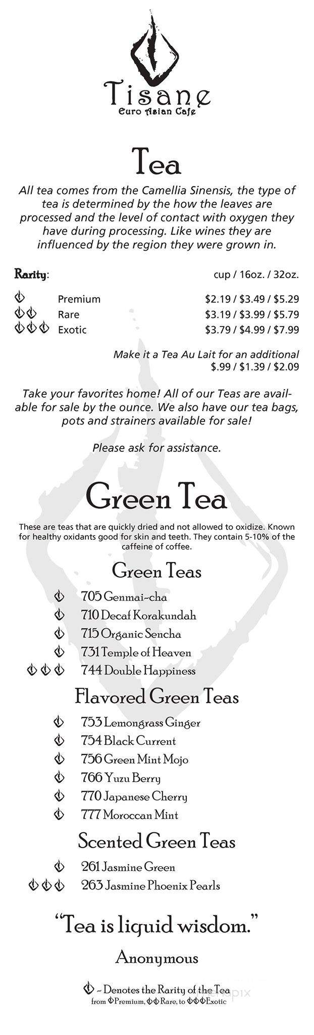 Tisane Tea & Coffee Bar - Hartford, CT